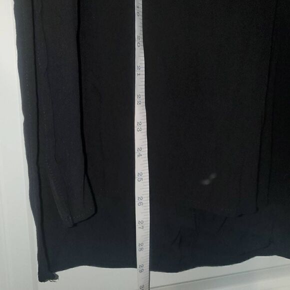 Zara Black Sheer Tunic Tank Top XS - Picture 10 of 13